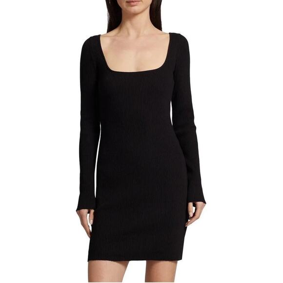 Vince Black Square Neck Knit Dress
Long Sleeves Ribbed Mini Dress Size: Medium - Picture 2 of 9